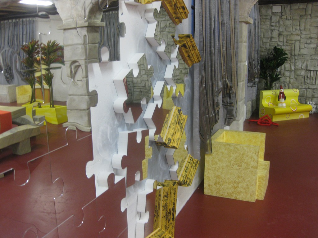 Lavorazioni in polistirolo arredamento interni parete puzzle a ... Pareti in plexiglass per interni